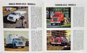 1966 Chevrolet Conventional Cab 70000 80000 Gas Models Sales Brochure Original