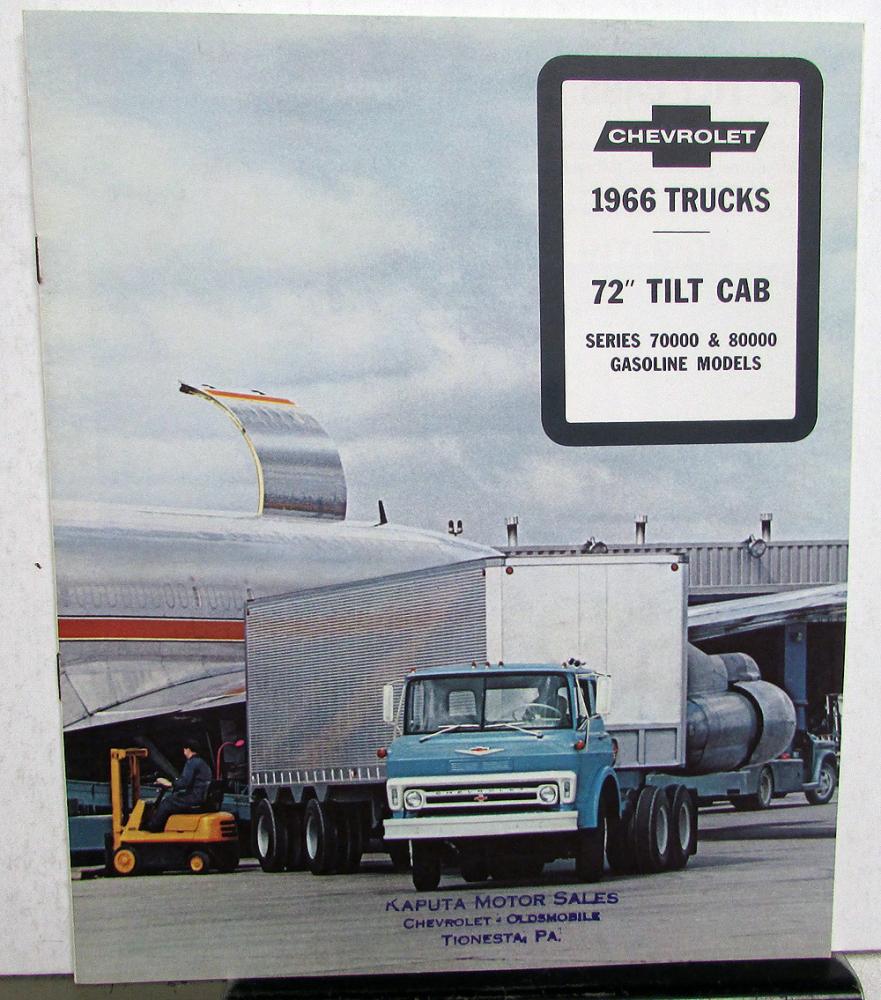 1966 Chevrolet Tilt Cab Gas Model 70000 & 80000 Truck Sales Brochure R1 Revised