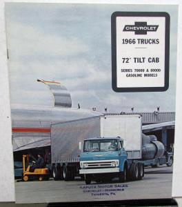 1966 Chevrolet Tilt Cab Gas Model 70000 & 80000 Truck Sales Brochure R1 Revised