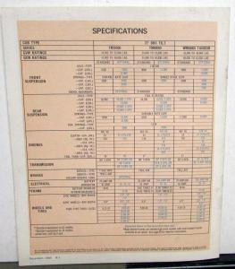 1966 Chevrolet Tilt Cab Gas Model 70000 & 80000 Truck Sales Brochure R1 Revised