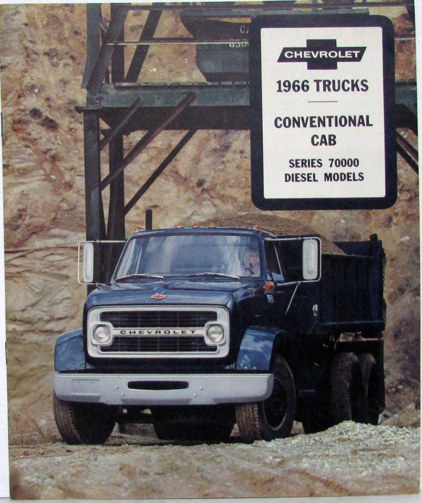 1966 Chevrolet Conventional Cab Series 70000 Diesel Truck Sale Brochure Original