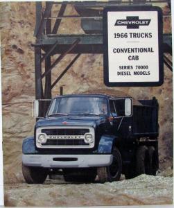 1966 Chevrolet Conventional Cab Series 70000 Diesel Truck Sale Brochure Original