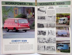 1966 Chevrolet Pickup Stake Chassis Cab Step & Step Van Truck Sales Folder Orig
