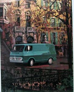 1967 Chevrolet Chevy Van Series 10 20 Color Sales Brochure Original