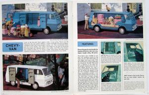 1967 Chevrolet Chevy Van Series 10 20 Color Sales Brochure Original