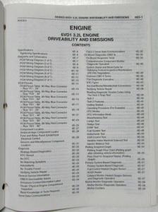 2002 Honda Passport Fuel & Emissions Service Manual - Isuzu Rodeo 6VD1 3.2L