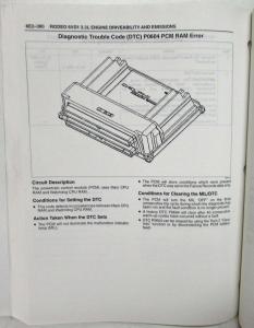 2002 Honda Passport Fuel & Emissions Service Manual - Isuzu Rodeo 6VD1 3.2L