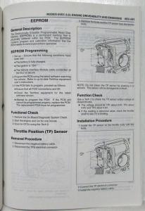 2002 Honda Passport Fuel & Emissions Service Manual - Isuzu Rodeo 6VD1 3.2L