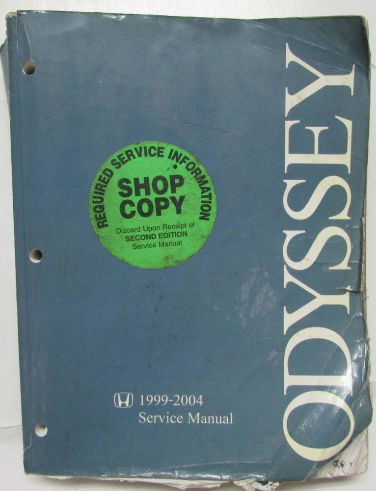 2004 HONDA ODYSSEY REPAIR MANUAL PDF FREE visual data 6