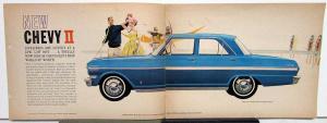 1962 Chevrolet Chevy II 100 300 Nova 400 Color Sales Brochure Original