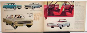 1962 Chevrolet Chevy II 100 300 Nova 400 Color Sales Brochure Original