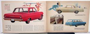 1962 Chevrolet Chevy II 100 300 Nova 400 Color Sales Brochure Original