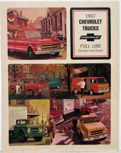 1967 Chevrolet Full Line Gas Diesel Truck Pickup Med Heavy Duty Sales Folder Rev