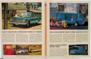 1967 Chevrolet Full Line Gas Diesel Truck Pickup Med Heavy Duty Sales Folder Rev