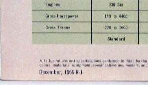 1967 Chevrolet Full Line Gas Diesel Truck Pickup Med Heavy Duty Sales Folder Rev