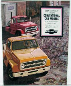 1967 Chevrolet Gas Diesel Conventional Cab Series 70 80 Truck Brochure Rev R1