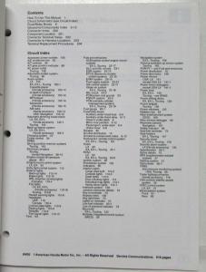 2005 Honda Odyssey Van Electrical Troubleshooting Service Manual