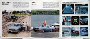 1968 Chevrolet El Camino Truck Dealer Sales Brochure Folder Original Revised R1