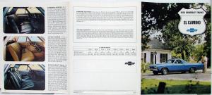 1968 Chevrolet El Camino Truck Dealer Sales Brochure Folder Original Revised R1