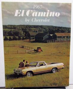 1967 Chevrolet El Camino Truck Dealer Sales Brochure Folder Original Revised R1