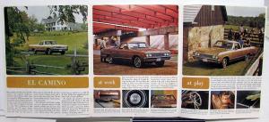 1967 Chevrolet El Camino Truck Dealer Sales Brochure Folder Original Revised R1