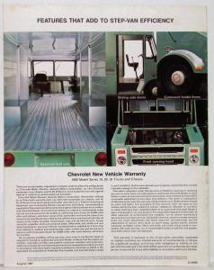 1968 Chevrolet Step Van & Forward Control Chassis Truck Sales Brochure Original