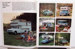 1968 Chevrolet Campers RV Series 10 20 30 Truck Dealer Sales Brochure Original
