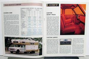 1968 Chevrolet Campers RV Series 10 20 30 Truck Dealer Sales Brochure Original