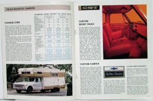 1968 Chevrolet Campers RV Series 10 20 30 Truck Dealer Sales Brochure Original