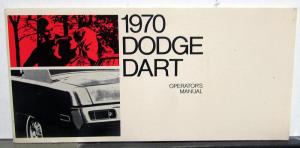 1970 Dodge Dart Custom Swinger 340 ORIGINAL Owners Manual Care & Op W/Extras