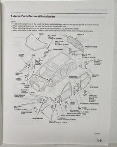 2007 Honda CR-V SUV Body Repair Service Manual