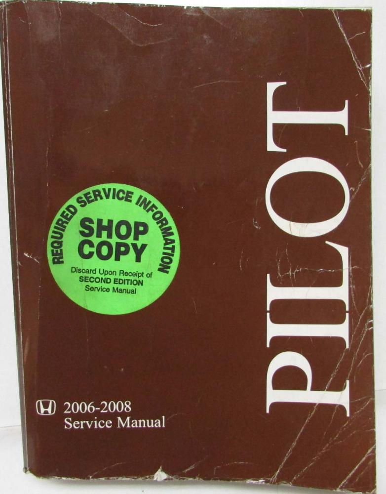 2006 HONDA PILOT SERVICE MANUAL PDF visual data 5