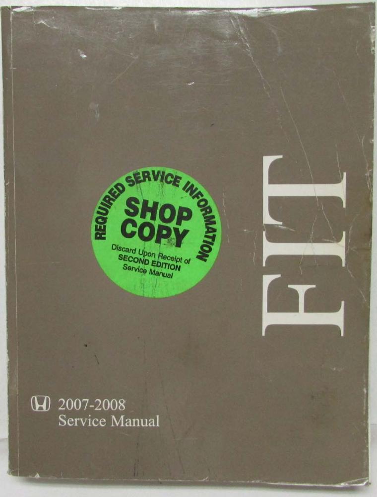 2008 HONDA FIT REPAIR MANUAL PDF visual data 6