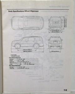 2009 Honda Pilot SUV Body Repair Service Manual