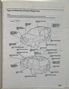 2009 Honda Pilot SUV Body Repair Service Manual