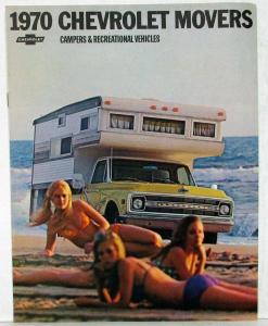 1970 Chevrolet Campers & RV Motor Home Van Truck Dealer Brochure Revised R1
