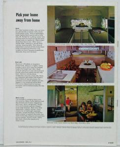 1970 Chevrolet Campers & RV Motor Home Van Truck Dealer Brochure Revised R1