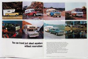 1970 Chevrolet Campers & RV Motor Home Van Truck Dealer Brochure Revised R1
