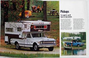 1970 Chevrolet Campers & RV Motor Home Van Truck Dealer Brochure Revised R1