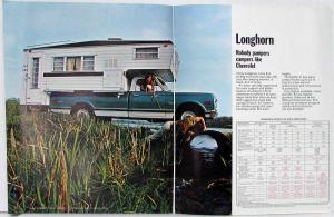 1970 Chevrolet Campers & RV Motor Home Van Truck Dealer Brochure Revised R1