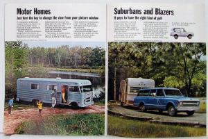 1970 Chevrolet Campers & RV Motor Home Van Truck Dealer Brochure Revised R1