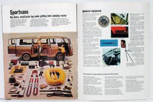 1970 Chevrolet Campers & RV Motor Home Van Truck Dealer Brochure Revised R1