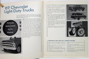 1969 Chevrolet Truck Salesmans Presentation Review Booklet Original