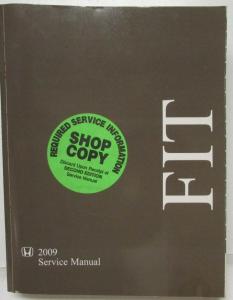 2009 Honda Fit Service Shop Repair Manual