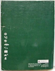 2007 2008 2009 2010 Honda CR-V SUV Service Shop Repair Manual 2 Vol Set