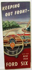 1949 Ford Six Keeping Out Front Owners Manual Assurance Guide Color Poster