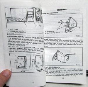 1990 Chevrolet C/K Series Truck Owners Manual Silverado Scottsdale 454 SS 4 W/D