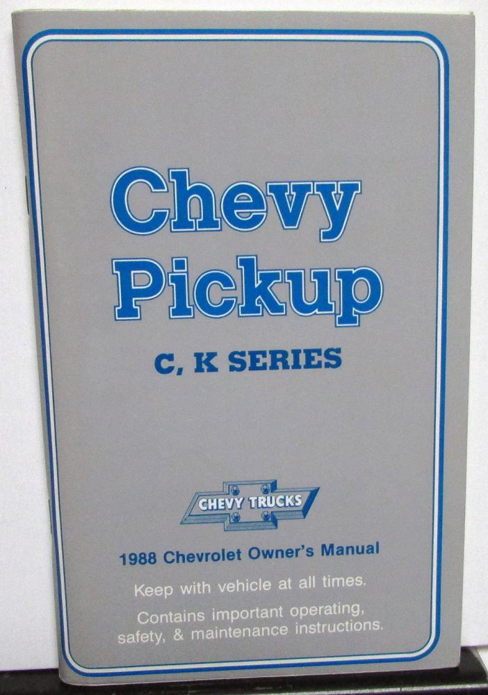 Chevy Silverado Owners Manual