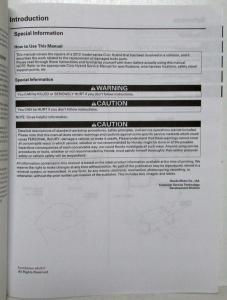 2012 Honda Civic Hybrid Body Repair Service Manual