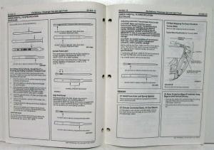 2001 Ford Pre-Delivery Inspection Manual Car - Light Truck - F-650 - F-750